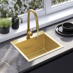  Acél mosogatótálca Leo 50 BRUSH GOLD - pepita - 49 100 Ft