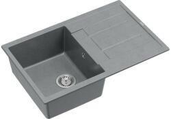 Quadron MORGAN 111, 780 x 500 mm silver stone szürke színű gránit mosogatótálca csepptálcával