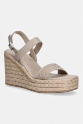 Calvin Klein sandale wedges WEDGE ESPAD 70 WEBBING LTH PPY2-OBD0FC_01X