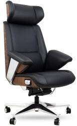 King Home Comandor Prémium Irodai Szék Valódi Bőr Fekete (KH1501100309)