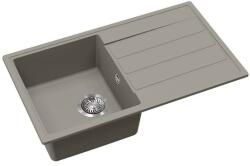 Evido Easy 45S gránit mosogató, 760 x 440 mm, platina
