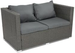 Garden Point Technorattan 2 üléses kanapé Roma Garden Point antracit (GAP346SO2)