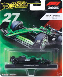 Mattel Hot Wheels Premium: KICK Sauber F1 Team #27 Formula 1 kisautó 1/64 - Mattel (HRV11/JKD84) - jatekshop