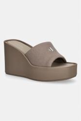 Calvin Klein papuci wedges pentru femei WEDGE 70 SNDL CANV MG PPY2-KLD01T_84X (HW0HW03134)