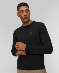 Aeronautica Militare Pulover Negru Din Lână Pentru Bărbați Aeronautica Militare - sportofino - 565,00 RON