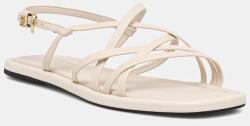 Tommy Hilfiger sandale pentru femei, din piele FLAT STRAPPY SANDAL LTH PPY2-OBD02K_01X