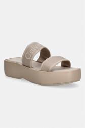 Calvin Klein papuci pentru femei FLATFORM SNDL WEBBING PPY2-KLD01L_01X