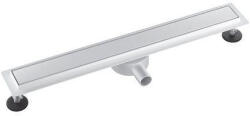 aquasan Premium zuhanyfolyóka 700 mm fehér edzett üveg fedlappal, rozsdamentes alappal (AQS-PFEU-700)