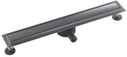 aquasan Premium zuhanyfolyóka 700 mm gun grey rozsdamentes ráccsal, 360°-os szifonnal (AQS-PGG-700)