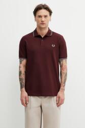 Fred Perry férfi pamut Póló - burgundia L