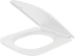 Laveo Kvadrato, WC-ülőke 428x362 mm, lágyan záródó, duroplaszt, fényes fehér, LAV-ADA_600K (LAV-ADA_600K)