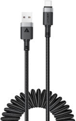ACEFAST Cablu pentru incarcare si transfer de date cu arc Acefast C14-04, USB-A la USB-C, 3A, 480Mbps, 1.2m, Negru (6974316283713)