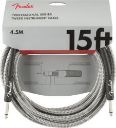 Fender Professional Series White Tweed egyenes végű hangszerkábel 4, 5 m