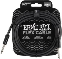 Ernie Ball 6434 Flexcable 3m gitárkábel fekete - gitarcentrum
