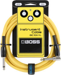 BOSS BIC-10A-YL egyenes-pipa hangszerkábel - 3 méter - sárga