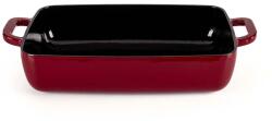 Luigi Ferrero Tavă de copt din fontă emailată Luigi Ferrero Opera FR-3320, 40.8 x 23.2 x 7.5 cm, formă dreptunghiulară, roșie