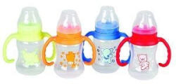 Baby Bruin cumisüveg fogóval BPA mentes 125 ml szilikon etető cumival - doktorpatika