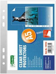D. RECT File protectie transparente cristal, A5, 50 mic, 100 buc/set D. RECT