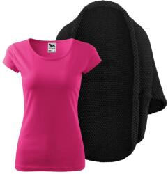 Bontis Set damă: Cardigan tricotat și tricou - Neagră / violet | S (set-L497/MAL122_1/purp_S)
