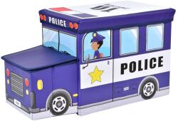  Cutie pentru jucării Mașină de poliție albastră