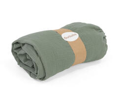 Ourbaby® Cearșaf muselină Ourbaby 160x80 cm - verde