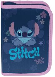 PASO Blue Aloha Stitch egyrekeszes kihajtható tolltartó, felszerelés nélkül, kék