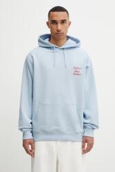 Drôle de Monsieur kapucnis melegítőfelső férfi pamut Le Hoodie Slogan Calligraphy - kék M
