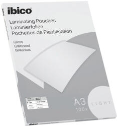 Ibico Lamináló fólia IBICO A/3 303x426mm 75-80 mikron fényes 100/dob (627311) - robbitairodaszer
