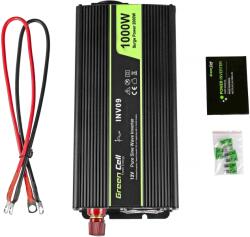 Green Cell INV09 power adapter/inverter Auto 1000 W Black (INV09) - ury