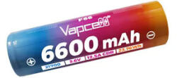 Vapcell F66 21700 3, 7V akkumulátor 6600 mAh kapacitással
