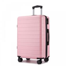 Konofactory Rózsaszín elegáns műanyag bőrönd „Hawai - M, L, XL méret (K2691solo-pink-HU)