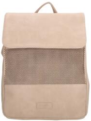 Beagles Bézs elegáns valódi bőr hátizsák „Citylight (R26236-beige-HU)