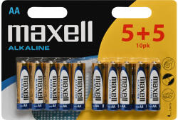 Maxell 13- Elem ceruza Maxell LR6 AA - 5+5 darabos