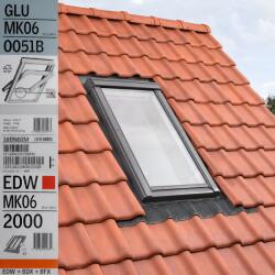 VELUX Fereastra VELUX GLU 78X118 0051B + Rama EDW 2000 (VELUX GLU MK06 0051B + EDW 2000)