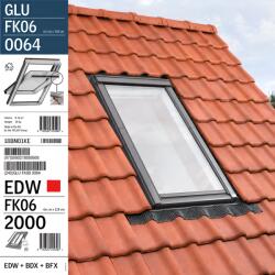 VELUX Fereastra VELUX 66X118 GLU 0064 + Rama EDW 2000 (VELUX GLU FK06 0064 + EDW 2000)
