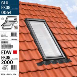 VELUX Fereastra VELUX 66X140 GLU 0064 + Rama EDW 2000 (VELUX GLU FK08 0064 + EDW 2000)