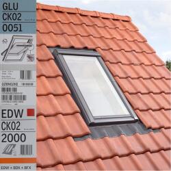 VELUX Fereastra VELUX GLU 55X78 0051 + Rama EDW 2000 (VELUX GLU CK02 0051 + EDW 2000)