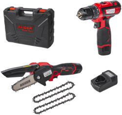 Raider Pro Set mini drujba si bormasina cu acumulator 2x2Ah Raider Pro (075733)