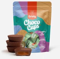 GRIZLY Choco Cups tejcsokoládé karamellával és mentával 120 g (Gkmčkm120)