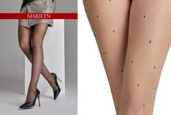 Marilyn Női vékony harisnyanadrág finom mintával Marilyn Charly G007 Bézs 1/2 (rajstopy damskie wzorzyste)