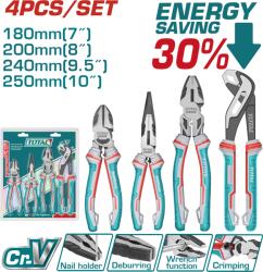 TOTAL Set 4 clesti TOTAL Cr-V 7-10 inch, manere ergonomice TPR (THT2K0498) Cleste