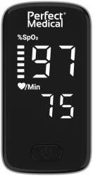 Perfect Medical Pulsoximetru de Deget Perfect Medical PM-50B - Monitorizare SpO2 și Puls, Senzori de Înaltă Precizie, Afișaj LED și Rezultate Rapide, Negru