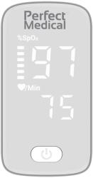 Perfect Medical Pulsoximetru de Deget Perfect Medical PM-50W - Monitorizare SpO2 și Puls, Senzori de Înaltă Precizie, Afișaj LED și Rezultate Rapide, Alb