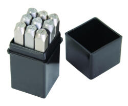 Topmaster Professional Set poansoane pentru cifre 5 mm 0-9 Top Master Pro, 9 piese (349201) Dalta