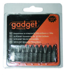Gadget Set 10 biti surubelnita S2 PH2 25 mm Gadget pentru uz hobby si atelier (390711) Surubelnita