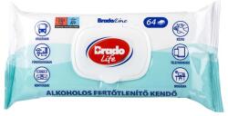Bradoline alkoholos fertőtlenítő kendő kupakos 64x