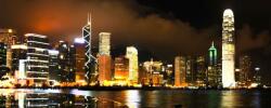 Consalnet Hongkong éjszaka poszter, fotótapéta (250 x 104 cm) (C1-4-003VEP)