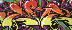 Consalnet Graffiti minta poszter, fotótapéta (250 x 104 cm) (C1-140VEP)