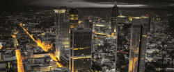 Consalnet View City Aerial of Frankfurt poszter, fotótapéta (250 x 104 cm) (C1-326VEP)