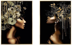 AdTrend Set 2 tablouri decorative olegrafie lacuita Women II 50 x 70 cm (107463)